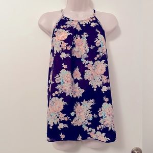 January 7 - Navy Floral Camisole - Size L